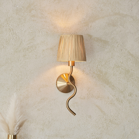 Kinkiet Endon Lighting Wriggle 114227 mosiądz