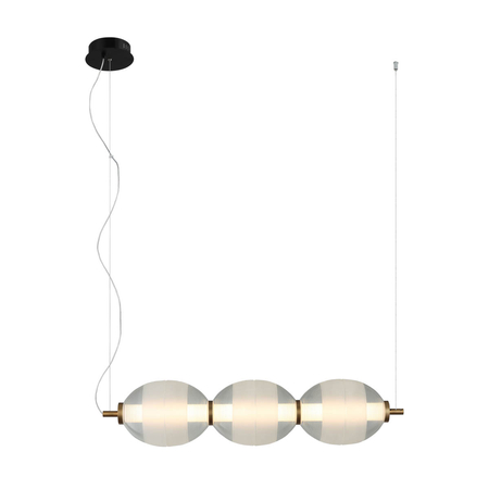 Lampa wisząca Italux Rinot PND-45372-3-WH-CL Czarny, biały, przezroczysty