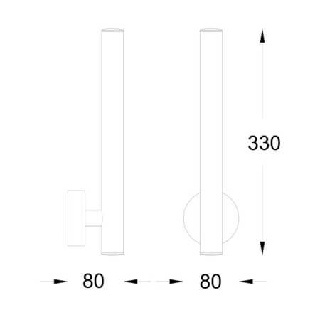 Kinkiet Zuma Line Loya Wall W0461-02B-F4F4