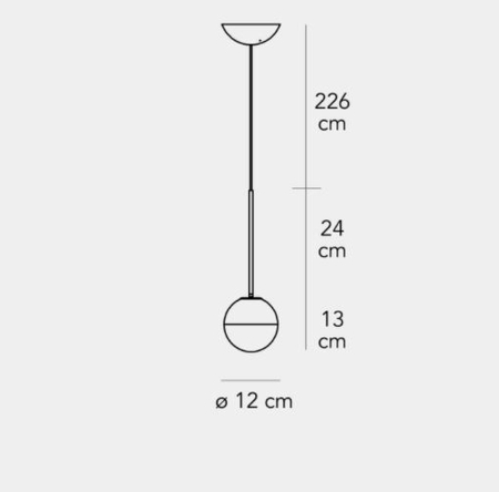 Lampa wisząca Fontana Arte F443080150NSNE Pallina