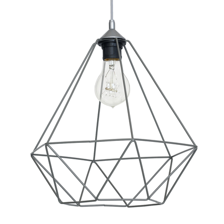 Milagro Lampa wisząca BASKET GRAY 1xE27 MLP7216 Szary