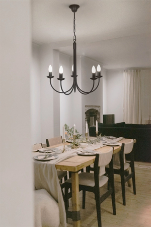 Żyrandol HARIS Kaja K-4971 czarny