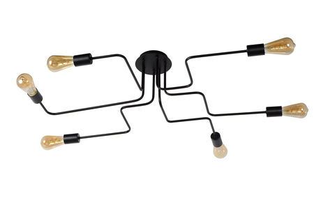 Lampa sufitowa Lucide LESTER czarny 21112/06/30