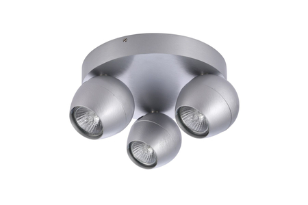 Lampa sufitowa PERA 3 ROUND ALUMINIUM Azzardo AZ1253 stalowy