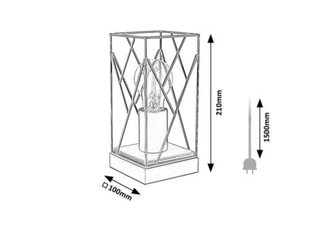 Lampa stołowa Rabalux Boire 74006 czarny