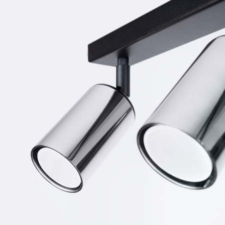 Sollux Lighting Plafon WINX 3 czarny/chrom SL.1368