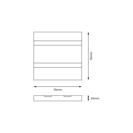 Eko-Light Oprawa schodowa VOX BLACK Barwa Neutralna 4000K EKS610 CZARNY