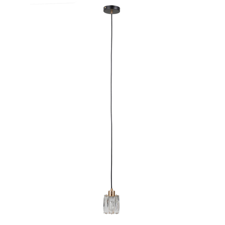 Lampa wisząca Italux Torno PND-40813-1-BK-HBR Czarny mat, złoty