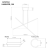 Lampa wisząca LINEA No.2PB 100cm 4k czarna Altavola Design