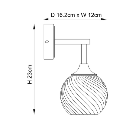 Kinkiet Endon Lighting Allegra 103173 mosiądz