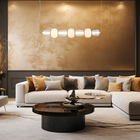 Milagro Lampa wisząca CARO GOLD 42W LED ML0365 ZŁOTY