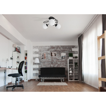 Lampa sufitowa Kaja NELA K-5350 czarny, biały