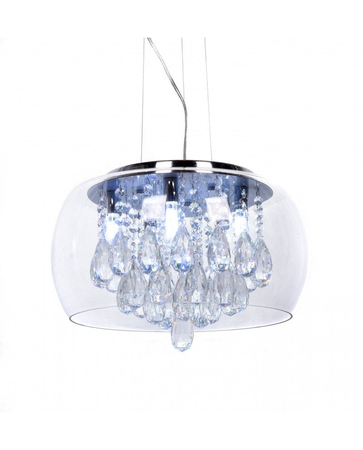 Lampa wisząca Lumina Deco LDP 8066-400 Tosso D40 Clear