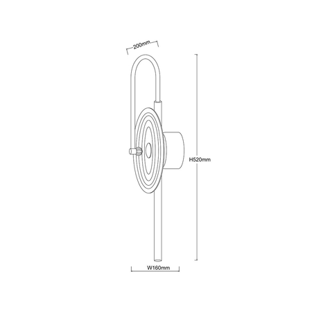 Light Prestige Kinkiet Plato bursztynowy LED CCT LP-0301/1W AM