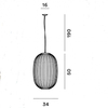 Lampa wisząca Foscarini 2240172-25 Plass media