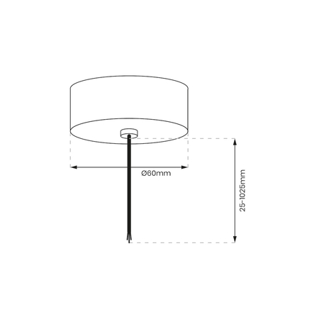 Milagro Zawiesie Zasilające Prowadnica Track Biały 1-Obwodowy v2.0 ML0719 BIAŁY
