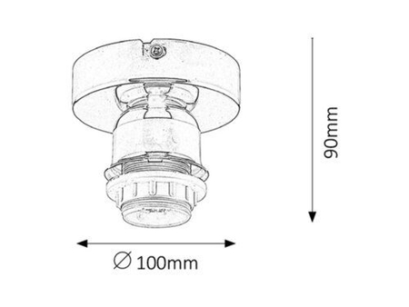 Lampa sufitowa Rabalux Bottom 1301 chrom