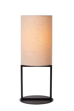 Lampa stołowa Lucide HERMAN 30562/81/38 czarny/beżowy