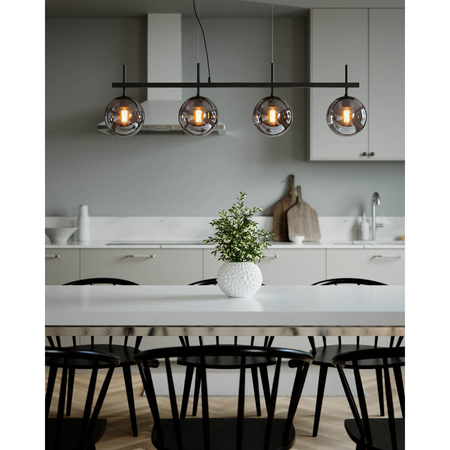 Lampa wisząca By Rydens Boyle szara 4202360-4505