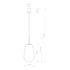Lampa wisząca PEAR M Nowodvorski 7798 przezroczysty