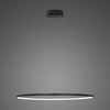 Lampa wisząca Ledowe Okręgi No.1 80cm 2700k czarna ściemnialna Design