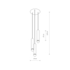 Lampa wisząca BATON Nowodvorski 7855 mosiądz