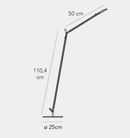 Lampa podłogowa LED Fontana Arte F435025350GSWL Volée