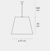 Lampa wisząca Fontana Arte F544485350BINE Amax