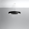 Sollux Lighting Żyrandol SATURNO SLIM 70 czarny SL.0754