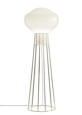 Lampa podłogowa Fabbian F27C0319 Aerostat Pavim Ø 430 Ottonato