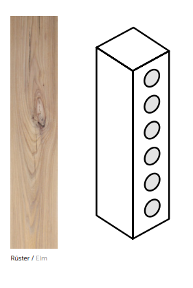 Lampa LED Wooden BAR Elm Wi-fi Control