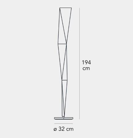 Lampa podłogowa LED Fontana Arte F553130240CRWL Vertigo