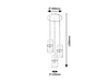 Lampa wisząca Rabalux Zelkova 3155 szczotkowane aluminium