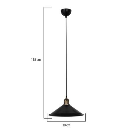 Lampa wisząca Zuma Line MDL.4156 MAYA LAMPA WISZĄCA CZARNA/BLACK