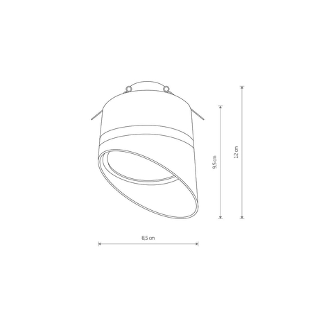 Oprawa wpuszczana VIS Nowodvorski 10486 biały