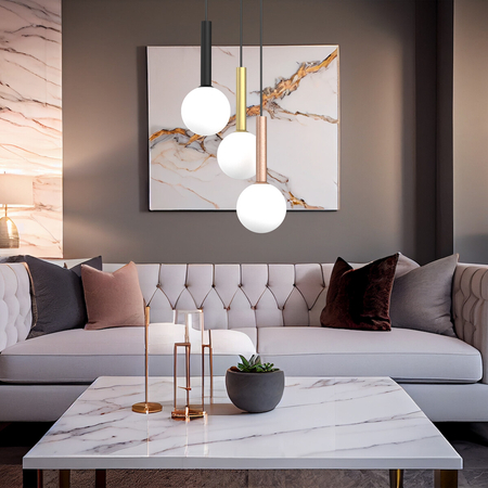 Milagro Lampa wisząca PLAY BLACK 3xG9 MLP0969 MULTIKOLOR