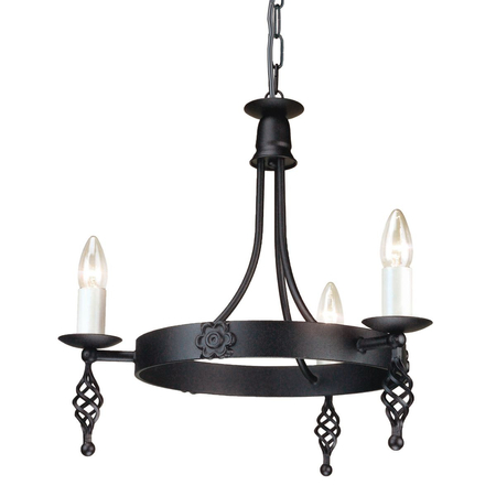 Żyrandol Elstead Lighting Belfry czarny BY3-BLACK