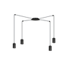 Lampa wisząca TRAKER 4 BL/BLACK Emibig 524/4 czarny