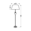 Lampa podłogowa Candellux Gillenia srebrna