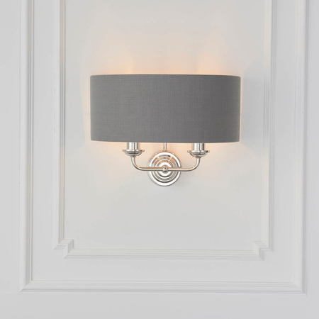 Kinkiet Endon Lighting Highclere 94406 nikiel