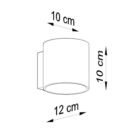 Sollux Lighting Kinkiet ORBIS beton SL.0486