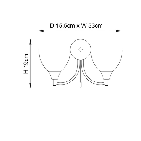 Kinkiet Endon Lighting Alton 1805-2SC chrom