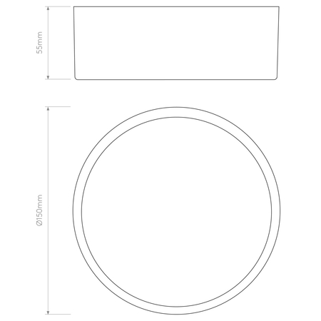Lampa zewnętrzna Astro Kea 150 Round 1391002 Czarny z Teksturą