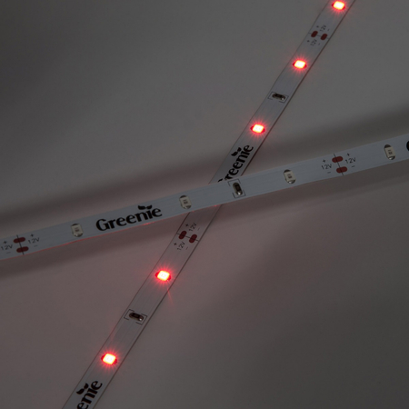 Taśma LED Greenie 1m 30 diod 3528SMD na metr 2.4W/mb czerwona Rolka 5m [3 lata gwarancji]