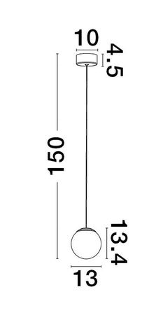 Lampa wisząca Luces Exclusivas ABALA - czarny mat LE43311