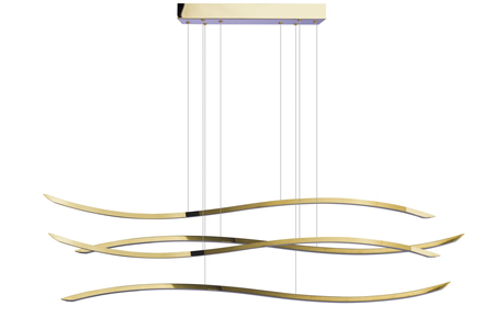 Lampa wisząca WAVES GOLD Azzardo AZ4058 gold