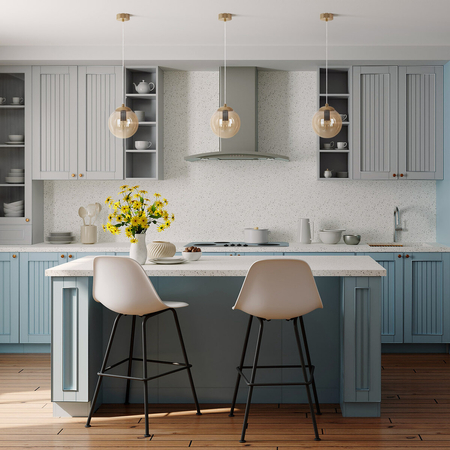 Lampa wisząca Kaja GRAND K-5410 złoty, bursztynowy