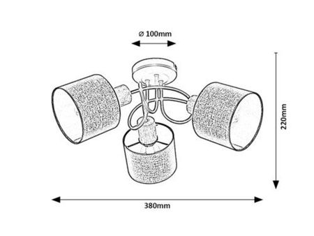 Oczko Rabalux Miguel 3246 dąb