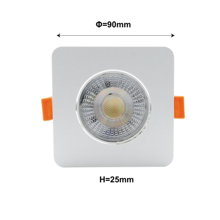Light Prestige Ruchome kwadratowe oczko podtynkowe Plus białe LED CCT LP-1506/1RS WH Square