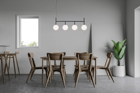 Lampa wisząca FARO Kaja K-4883 biały/czarny